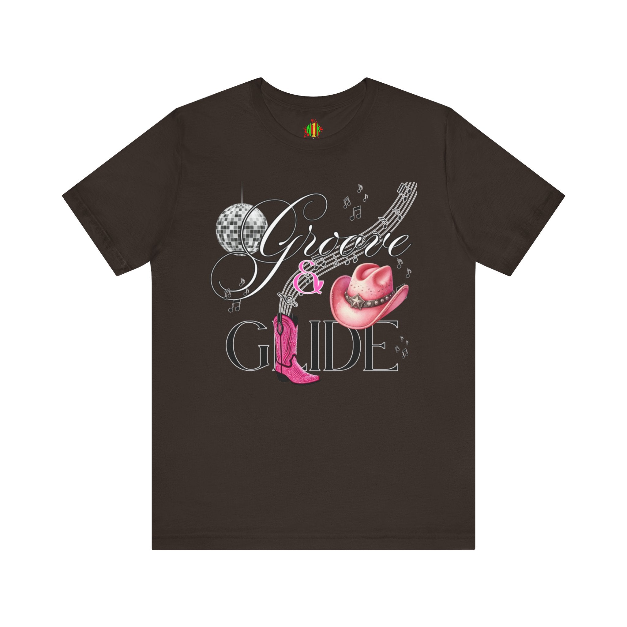 Groove and Glide Graphic Tee - Unisex Short Sleeve T-Shirt for Music Lovers